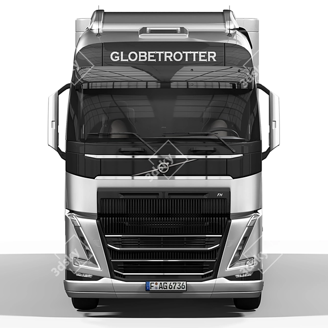 Detailed Volvo FH16 Truck Model 3D model image 2