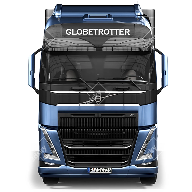 Detailed Volvo FH16 Truck Model 3D model image 6