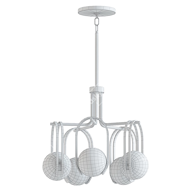 Kohler Kraga 5-Light Chandelier 3D model image 2