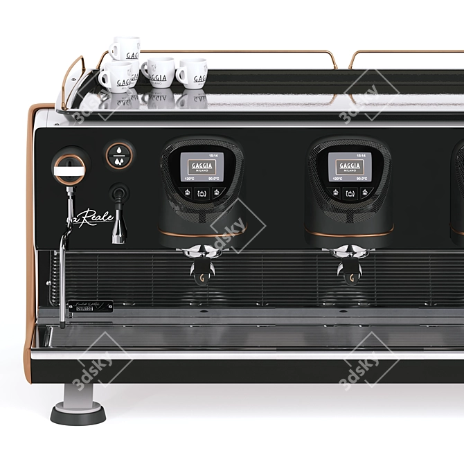 Gaggia La Reale 3-Group Machine 3D model image 8