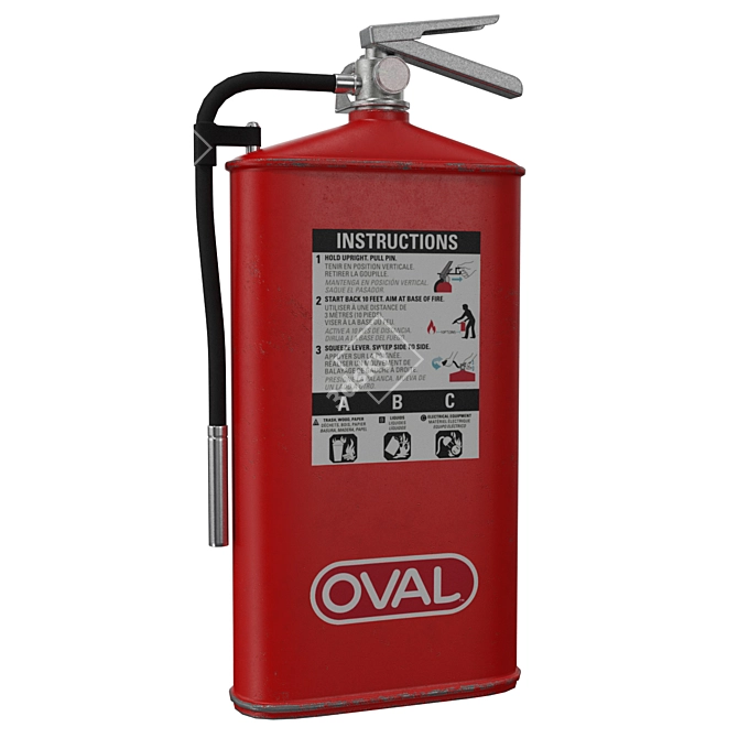 Versatile 3D Fire Extinguisher Model 3D model image 1