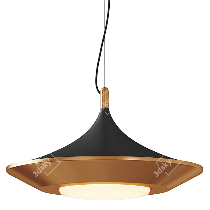 Modern D 50 cm Pendant 3D model image 1