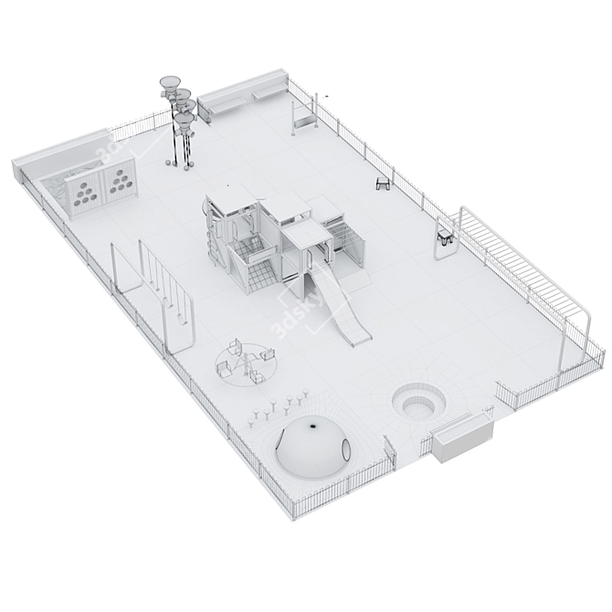 Versatile Kids Playground: 3900x3900mm 3D model image 10