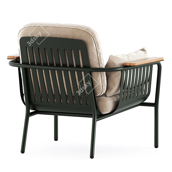  Contemporary Outdoor Armchair: Capa Lounge 3D model image 2