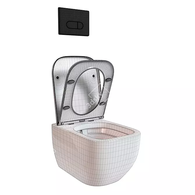 LAVINIA BOHO One Rimless Toilet 3D model image 2