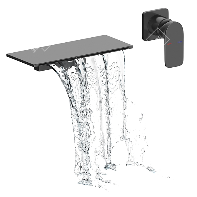  Bathroom Wall Mount Faucet 3D model image 4