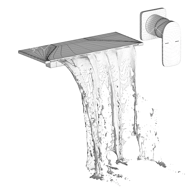  Bathroom Wall Mount Faucet 3D model image 5