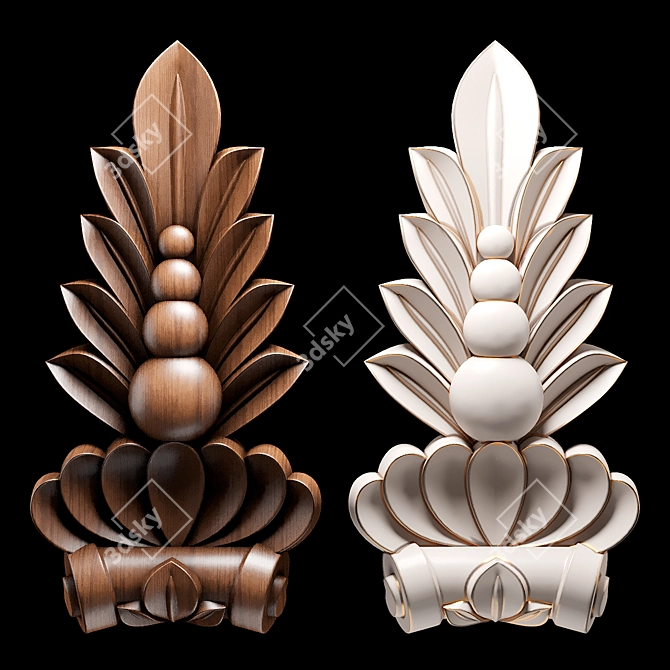 Wood CNC 3D Model Files 3D model image 1