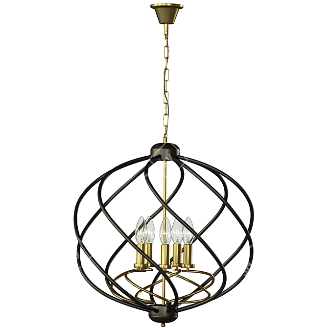 Luxury Sorrel Chandelier by Eurosvet 3D model image 3