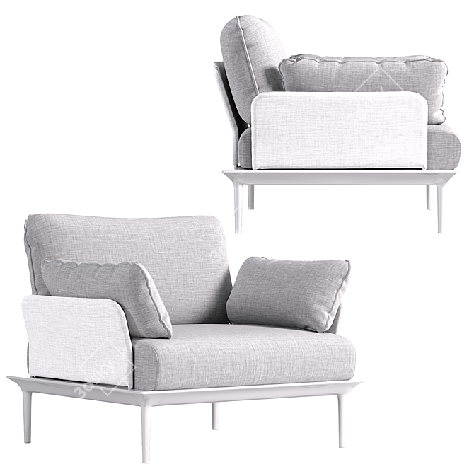 Elegant Reva P Chair Design 3D model image 3