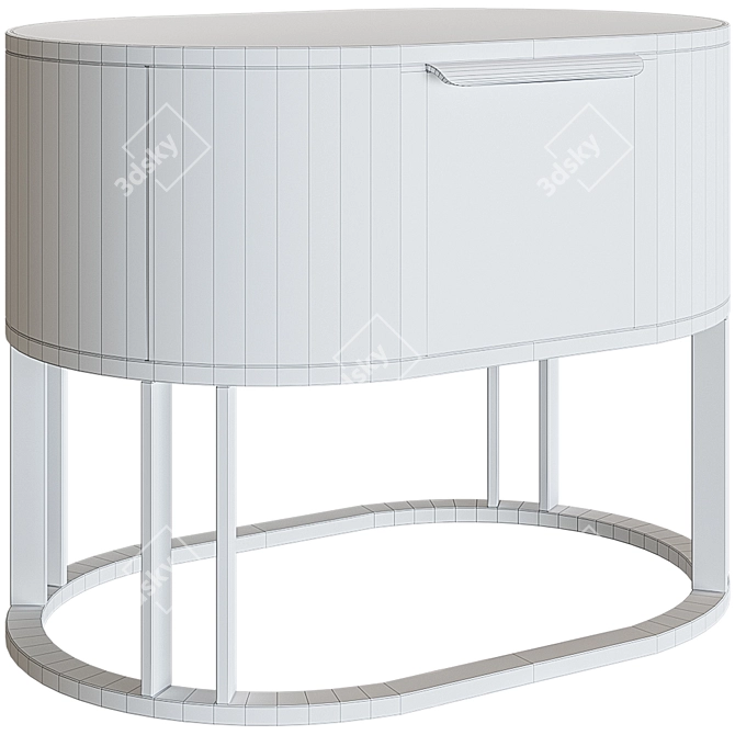 Dallas Bedside Table Organizer 3D model image 2