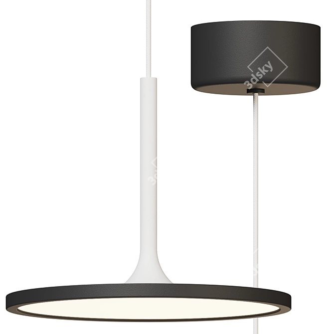 Modern LED Pendant Light Fixture 3D model image 2