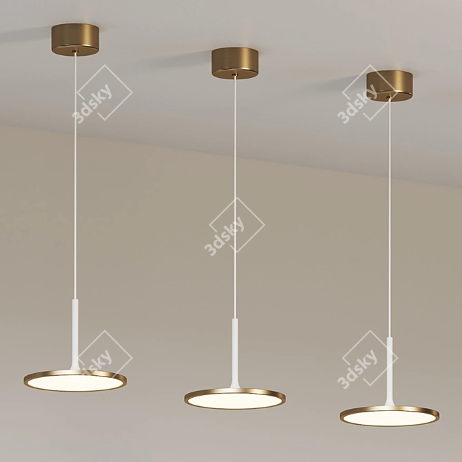 Modern LED Pendant Light Fixture 3D model image 5