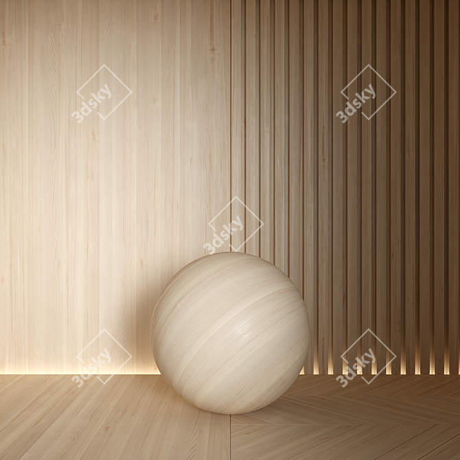 Seamless Wood Texture 6000x6000px 3D model image 1