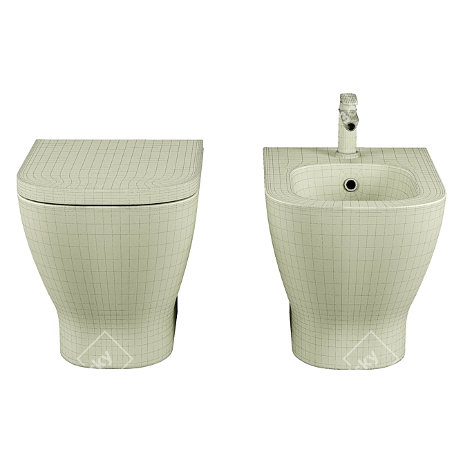 Roca Gap Wall-hung Toilet 3D model image 2