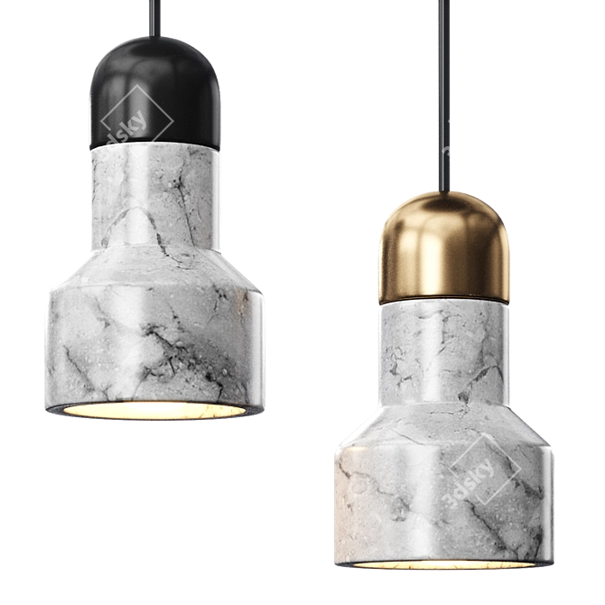 Marble Jazz Pendant Lamp 3D model image 1