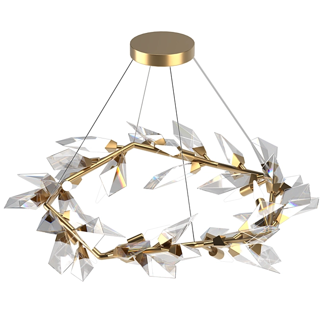 Foret 34" Round Pendant Fixture 3D model image 1