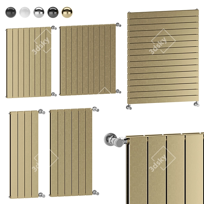 Italian Sand Collection Radiators 3D model image 1