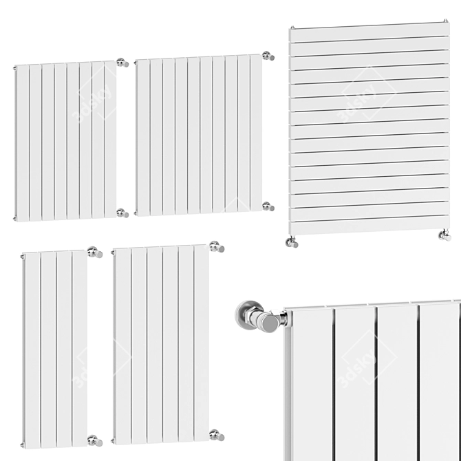 Italian Sand Collection Radiators 3D model image 4