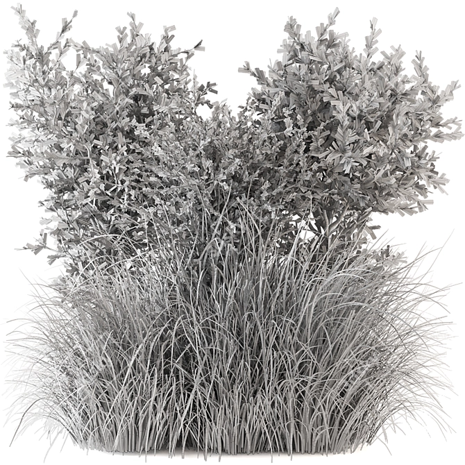 Bush Plants Set 390 - 3dsMax/Vray 3D model image 6