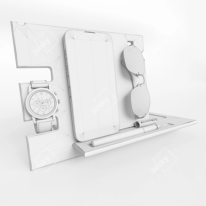 Corona Render 5 Watch Housing Stand 3D model image 7