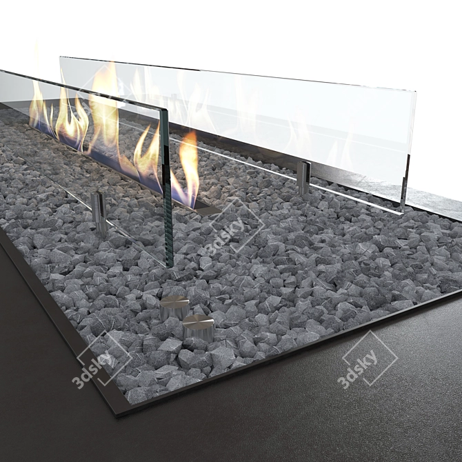 Modern Bio-O-Fire Bio Fireplaces 3D model image 5