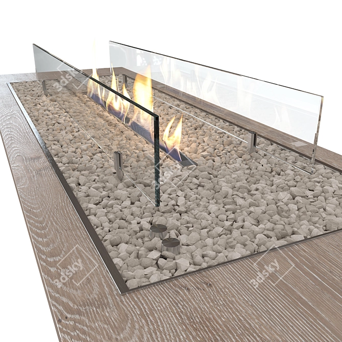 Modern Bio-O-Fire Bio Fireplaces 3D model image 6