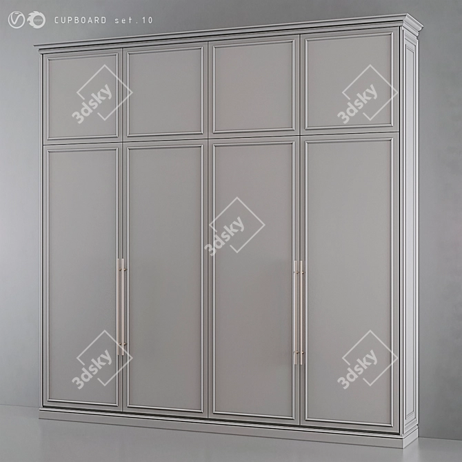 Designer Cupboard Set 3D Models 3D model image 3