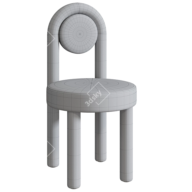 Sarah Sherman Desk Chair White 3D model image 4