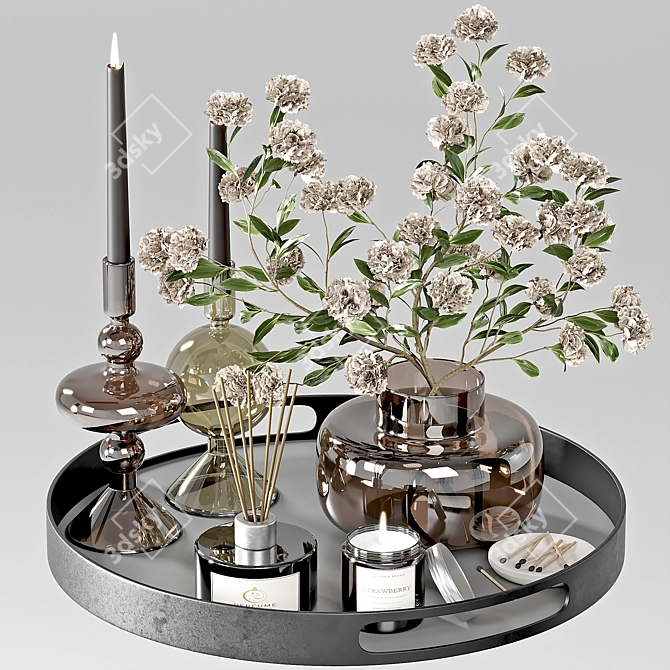 Modern Decorative Set24 Bundle 3D model image 1