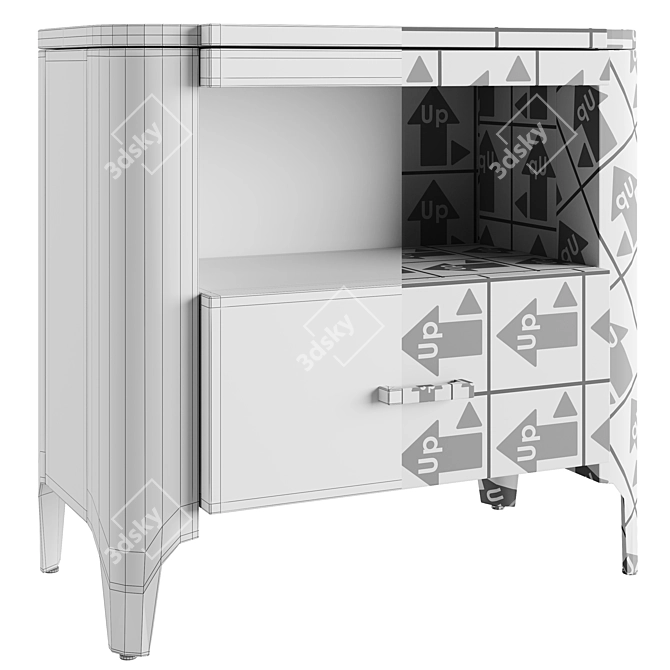 Modern Westerpark 2015 Nightstand 3D model image 3