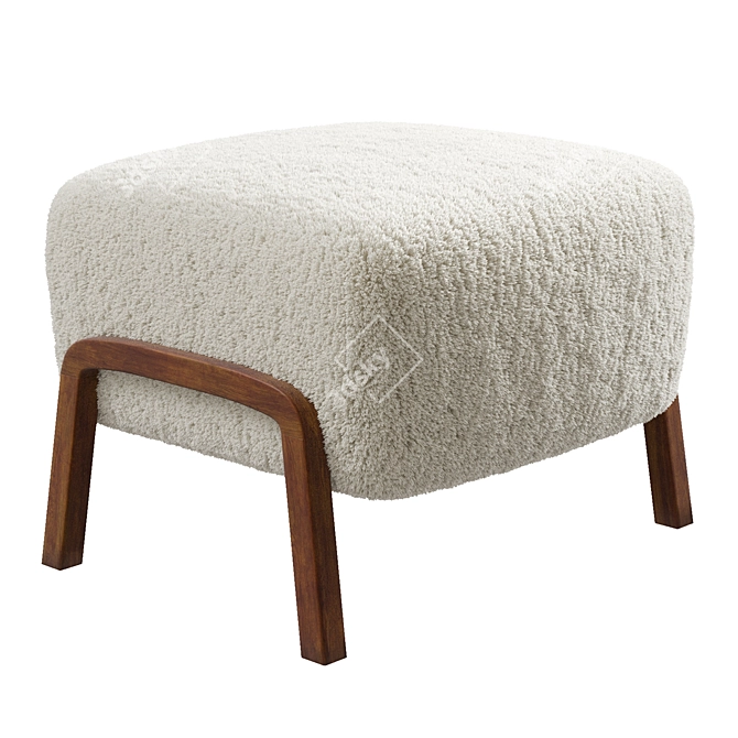 Elegant &Tradition Wulff Pouf 3D model image 1