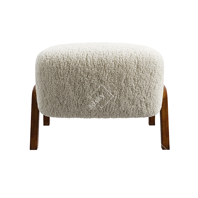 Elegant &Tradition Wulff Pouf 3D model image 3