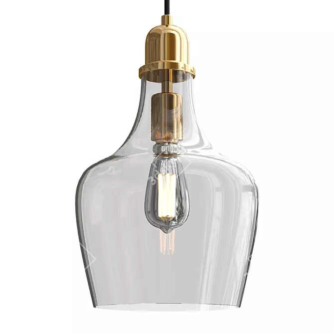 Luxury Hampton Hill Pendant Light 3D model image 1