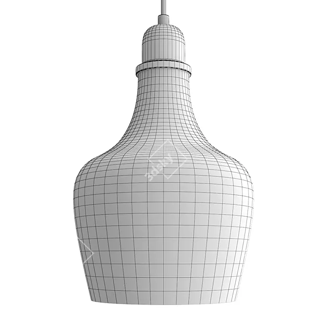 Luxury Hampton Hill Pendant Light 3D model image 3