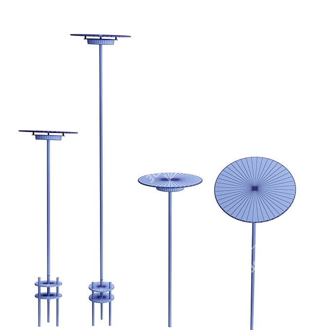 Elegant LED Floor Lamp Germany 3D model image 3