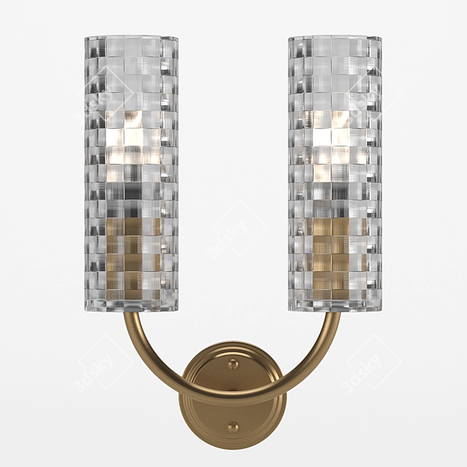 Elegant Empire Wall Sconce 3D model image 1