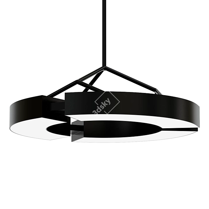 Elegant Pendant Light Fixture 3D model image 1