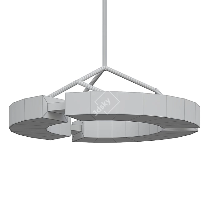 Elegant Pendant Light Fixture 3D model image 2