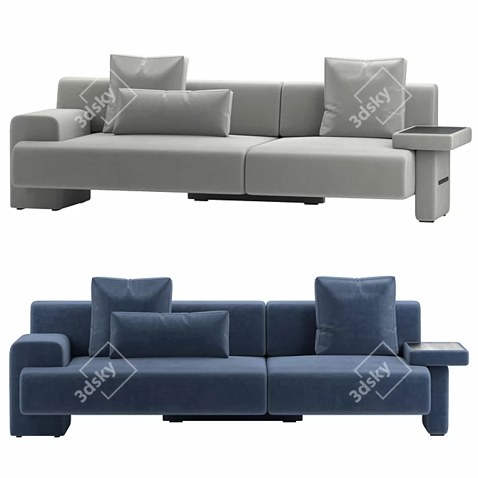 Modern Haymann Sofa, VRay Model 3D model image 2