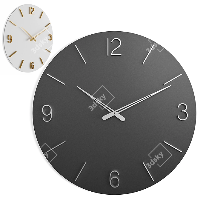 KARE Oscar Wall Clock: Dual Colors 3D model image 1