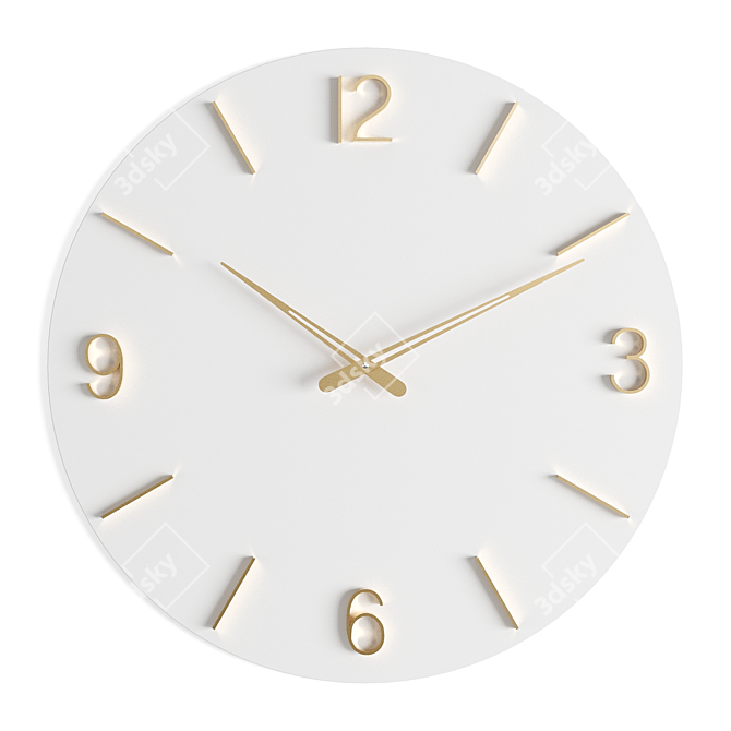 KARE Oscar Wall Clock: Dual Colors 3D model image 4