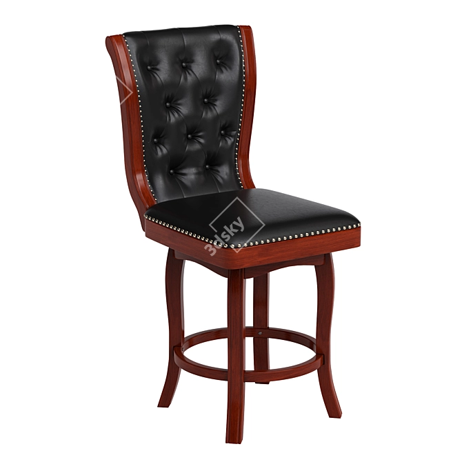 Flash Furniture Wooden Bar Stool 3D model image 3