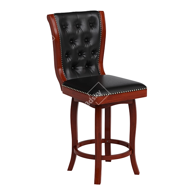 Flash Furniture Wooden Bar Stool 3D model image 4