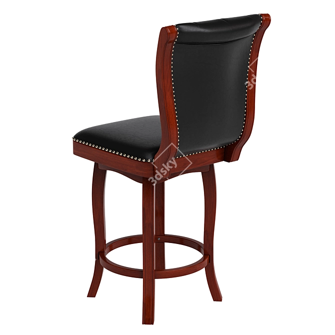 Flash Furniture Wooden Bar Stool 3D model image 5