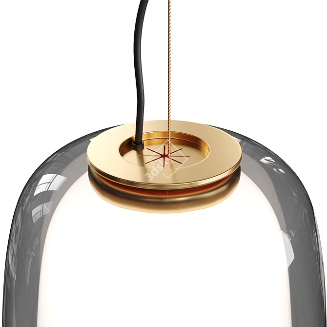 Evedal Pendant Lamp - Corona-Ready, Translucent Glass 3D model image 3