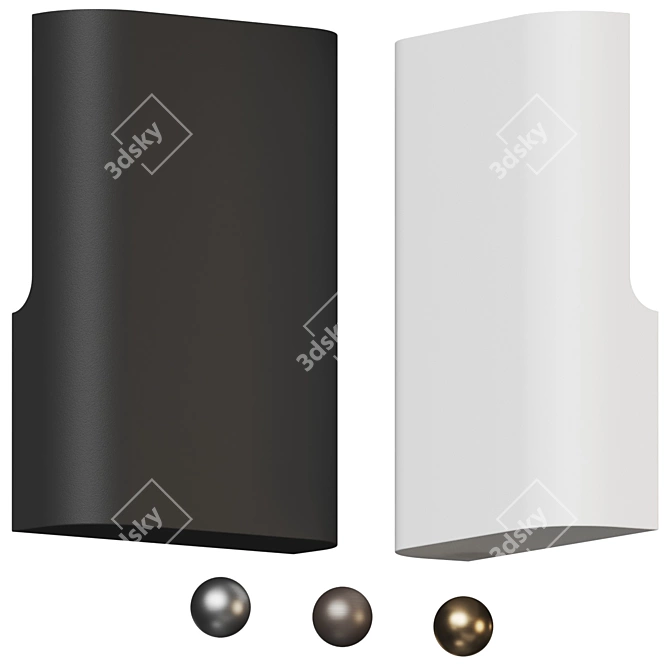 Modern LED Wall Sconce Light 3D model image 1