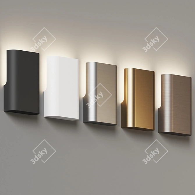 Modern LED Wall Sconce Light 3D model image 4