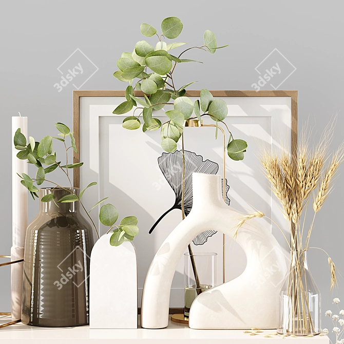 Luxury Decor Set with Accessories 3D model image 4