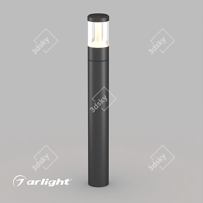 Aluminum LED Pole Light, 900mm 3D model image 1